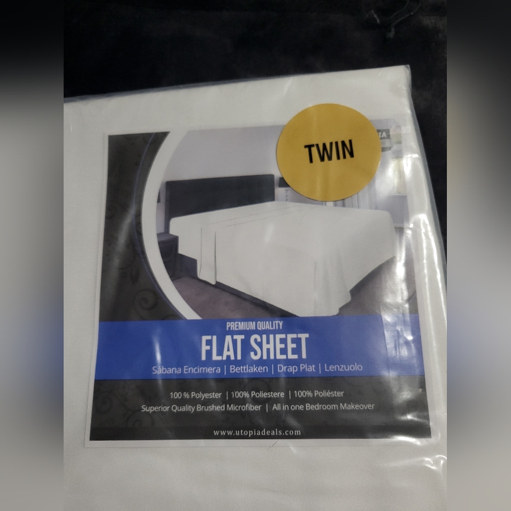 Utopia Flat Bed Sheets (2 for $25)